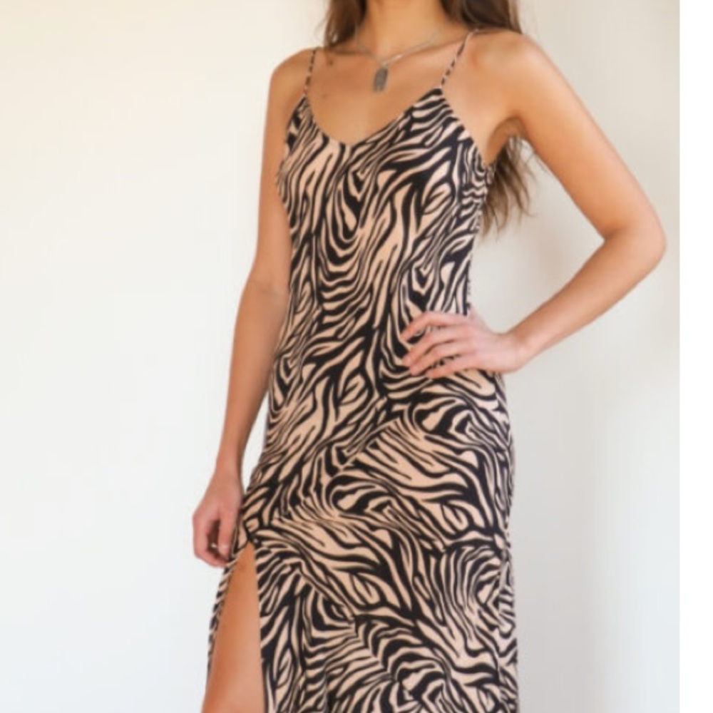 NWT Zebra Print Maxi Slip - Picture 10 of 12